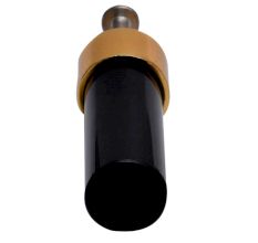 Black Golden Cylinder Glass Cabinet knobs