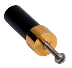Black Golden Cylinder Glass Cabinet knobs