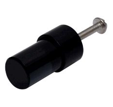 Black Tiny Cylinder Glass Cabinet knobs
