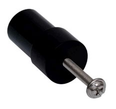Black Tiny Cylinder Glass Cabinet knobs