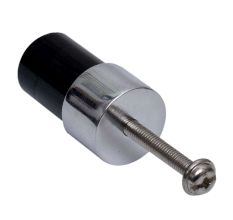 Black Silver Tiny Cylinder Glass Cabinet knobs