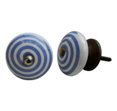 Sky Blue Pattern Knob