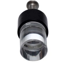 Clear Black Tiny Cylinder Glass Cabinet knobs