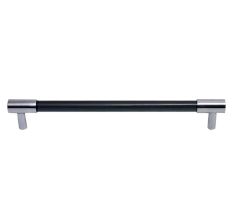 Black Silver Large Cylinder Glass Door Handles