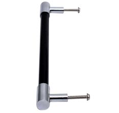 Black Silver Large Cylinder Glass Door Handles