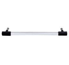 Clear Black Large Cylinder Glass Door Handles