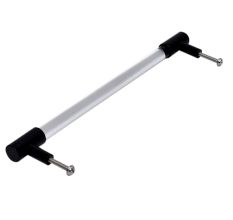 Clear Black Large Cylinder Glass Door Handles