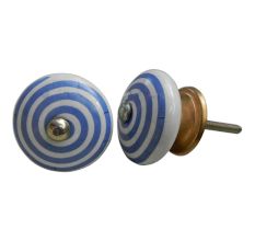 Sky Blue Pattern Knob