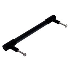 Black Medium Cylinder Glass Door Handles