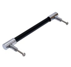 Black Silver Medium Cylinder Glass Door Handles
