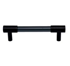 Black Small Cylinder Glass Door Handles