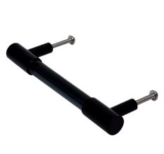 Black Small Cylinder Glass Door Handles