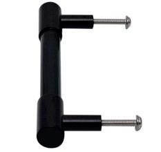 Black Small Cylinder Glass Door Handles
