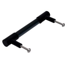 Black Small Cylinder Glass Door Handles