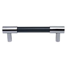 Black Silver Small Cylinder Glass Door Handles
