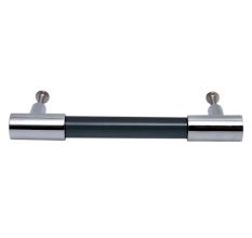 Black Silver Small Cylinder Glass Door Handles