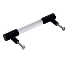 Clear Black Small Cylinder Glass Door Handles