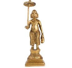 Brass Statue of Lord Vishnu's Avatar Vamana