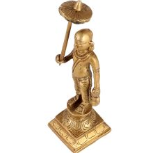 Brass Statue of Lord Vishnu's Avatar Vamana