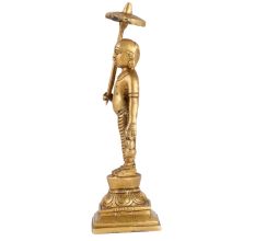 Brass Statue of Lord Vishnu's Avatar Vamana