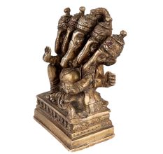 Brass Panchmukhi Ganesh Idol