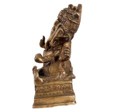 Brass Panchmukhi Ganesh Idol