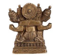 Brass Panchmukhi Ganesh Idol
