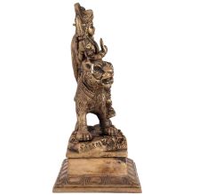 Brass Durga Mata Sherawali Statue