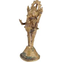 Brass Standing Ganesha Statue Dhokra Art