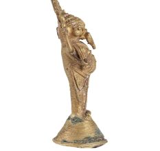 Brass Standing Ganesha Statue Dhokra Art