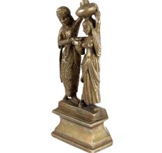 Brass Radha Krishna Romantic Statue