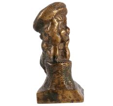 Brass Happy Birthday Girl Statue