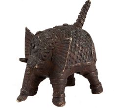Brass Elephant Statue Dhokra Art