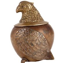 Brass Eagle Tobacco Jar Pot