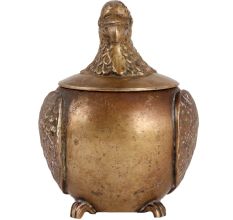 Brass Eagle Tobacco Jar Pot