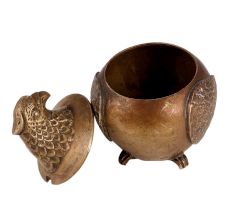 Brass Eagle Tobacco Jar Pot