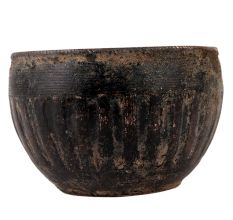 Brass Flower Pot Fluted Design