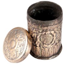 Brass Floral Design Trinket Box