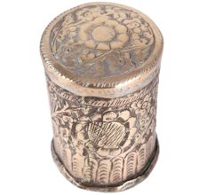 Brass Floral Design Trinket Box