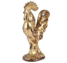 Brass Standing Rooster Figurine