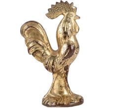 Brass Standing Rooster Figurine