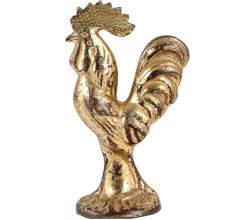 Brass Standing Rooster Figurine