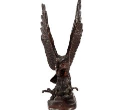 Brass Flying Eagle Statue
