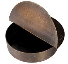 Brass Half Open Lid Storage Box