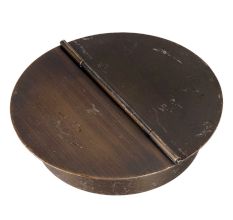 Brass Half Open Lid Storage Box