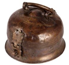 Old Brass Round Small Jewellery Box