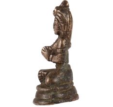 Brass Hanumanji Statue Sitting With Folded Hands