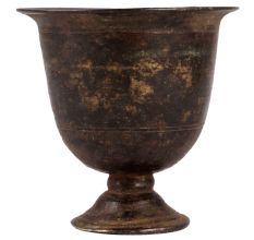 Brass Pedestal Vase For Decoration In Antique Finish