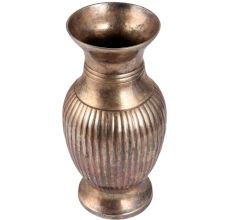 Brass Flower Table Vase With Fluted Design