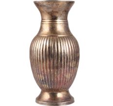Brass Flower Table Vase With Fluted Design